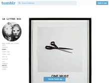 Tablet Screenshot of lelitterbox.tumblr.com