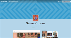 Desktop Screenshot of gameoftronos.tumblr.com