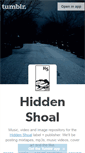 Mobile Screenshot of hiddenshoal.tumblr.com