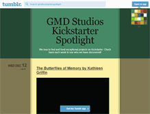 Tablet Screenshot of gmdkickstarterspotlight.tumblr.com
