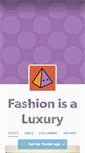 Mobile Screenshot of fashionisaluxury.tumblr.com