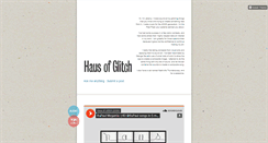 Desktop Screenshot of hausofglitch.tumblr.com