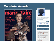 Tablet Screenshot of models-and-animals.tumblr.com
