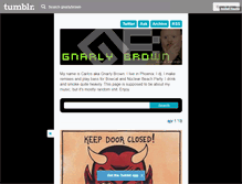 Tablet Screenshot of gnarlybrown.tumblr.com