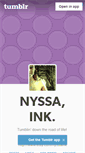 Mobile Screenshot of nyssaink.tumblr.com