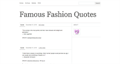 Desktop Screenshot of famousfashionquotes.tumblr.com