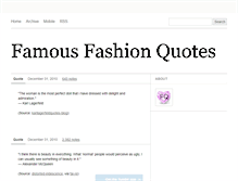 Tablet Screenshot of famousfashionquotes.tumblr.com