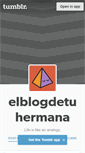 Mobile Screenshot of elblogdetuhermana.tumblr.com