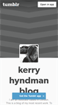 Mobile Screenshot of kerryhyndman.tumblr.com