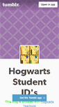 Mobile Screenshot of hogwartsstudentid.tumblr.com