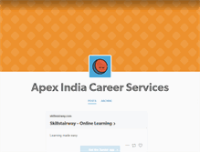 Tablet Screenshot of apexindiacareerservices.tumblr.com