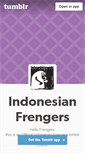 Mobile Screenshot of officialindonesianfrengers.tumblr.com
