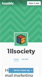 Mobile Screenshot of 1llsociety.tumblr.com