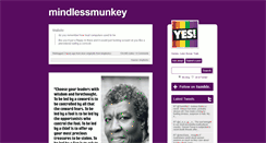 Desktop Screenshot of mindlessmunkey.tumblr.com