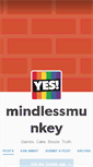 Mobile Screenshot of mindlessmunkey.tumblr.com