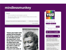 Tablet Screenshot of mindlessmunkey.tumblr.com