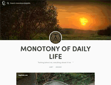 Tablet Screenshot of monotonyofdailylife.tumblr.com