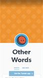 Mobile Screenshot of otherwords.tumblr.com