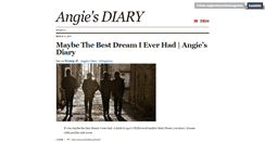 Desktop Screenshot of angiesdiaryonlinemagazine.tumblr.com