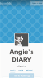 Mobile Screenshot of angiesdiaryonlinemagazine.tumblr.com