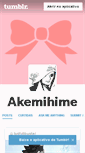 Mobile Screenshot of akemihime.tumblr.com