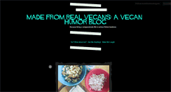 Desktop Screenshot of madefromrealvegans.tumblr.com