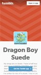 Mobile Screenshot of dragonboysuede.tumblr.com