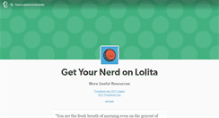 Desktop Screenshot of getyournerdonlolita.tumblr.com