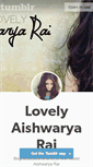 Mobile Screenshot of lovelyaishwaryarai.tumblr.com
