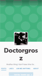 Mobile Screenshot of doctorgrosz.tumblr.com