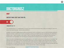 Tablet Screenshot of doctorgrosz.tumblr.com