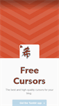 Mobile Screenshot of freecursors.tumblr.com