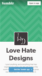 Mobile Screenshot of lovehatedesigns.tumblr.com