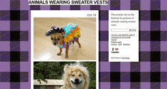 Desktop Screenshot of animalsweatervests.tumblr.com