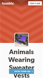 Mobile Screenshot of animalsweatervests.tumblr.com