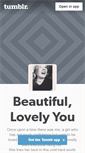 Mobile Screenshot of beautifullovelyyou.tumblr.com