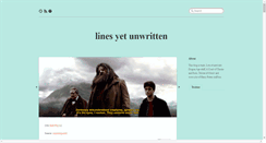 Desktop Screenshot of linesyetunwritten.tumblr.com