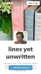 Mobile Screenshot of linesyetunwritten.tumblr.com