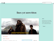 Tablet Screenshot of linesyetunwritten.tumblr.com