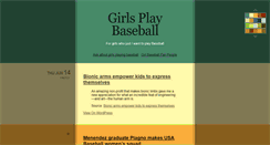 Desktop Screenshot of girlsplaybaseball.tumblr.com