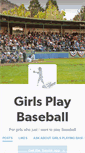 Mobile Screenshot of girlsplaybaseball.tumblr.com