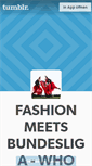 Mobile Screenshot of fashionmeetsbundesliga.tumblr.com