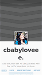 Mobile Screenshot of cbabyloveee.tumblr.com