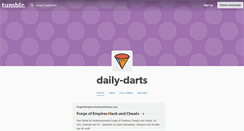 Desktop Screenshot of dailydarts.tumblr.com