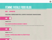 Tablet Screenshot of femmefatalefood.tumblr.com