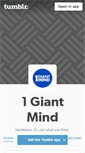 Mobile Screenshot of 1giantmind.tumblr.com