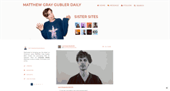 Desktop Screenshot of matthewgraygublerdaily.tumblr.com