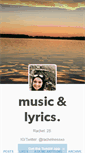 Mobile Screenshot of musicandlyrics.tumblr.com