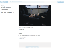 Tablet Screenshot of musicandlyrics.tumblr.com
