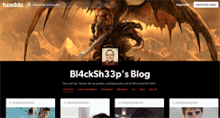 Desktop Screenshot of bl4cksh33p.tumblr.com
